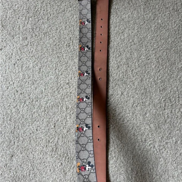 Gucci Mickey Mouse GG Buckle Fashion Belt